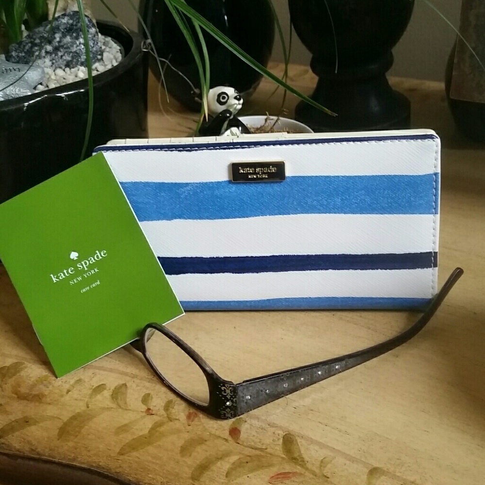 Last Day! Striped Kate Spade Wallet